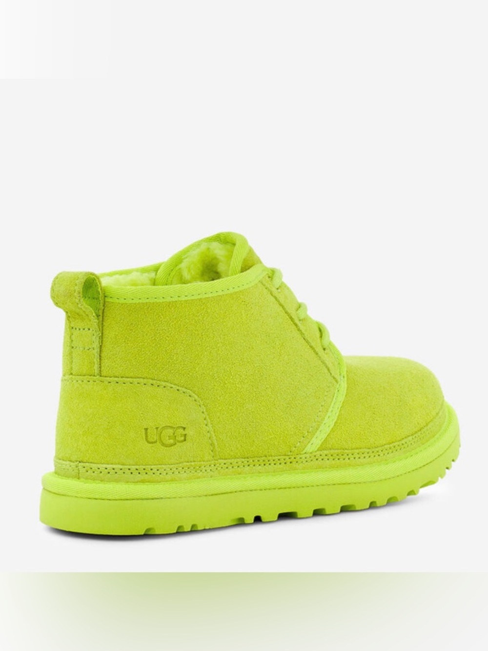 UGG women’s lime Green Suede Ankle Boot